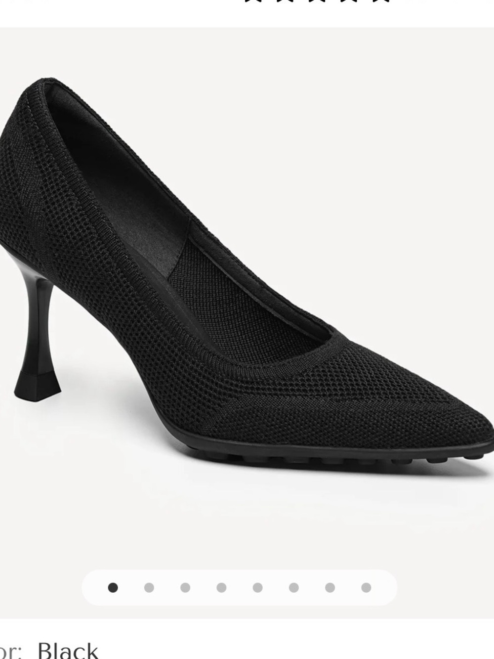 Cosy Island Black Stiletto Heels Pointed Toe Sz 9.5 NWOT